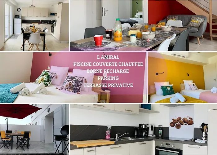 Holiday home L'amiral Maison Avec Piscine/parking/wifi/plages 5kms